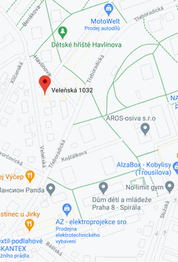 Mapa Delmos Veleňská