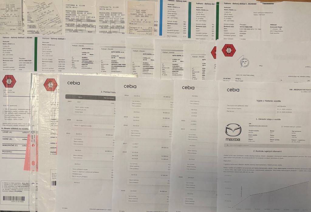 Mazda CX-7 2.3DISI-AT,1MAJ-4X2-S.KNIHA