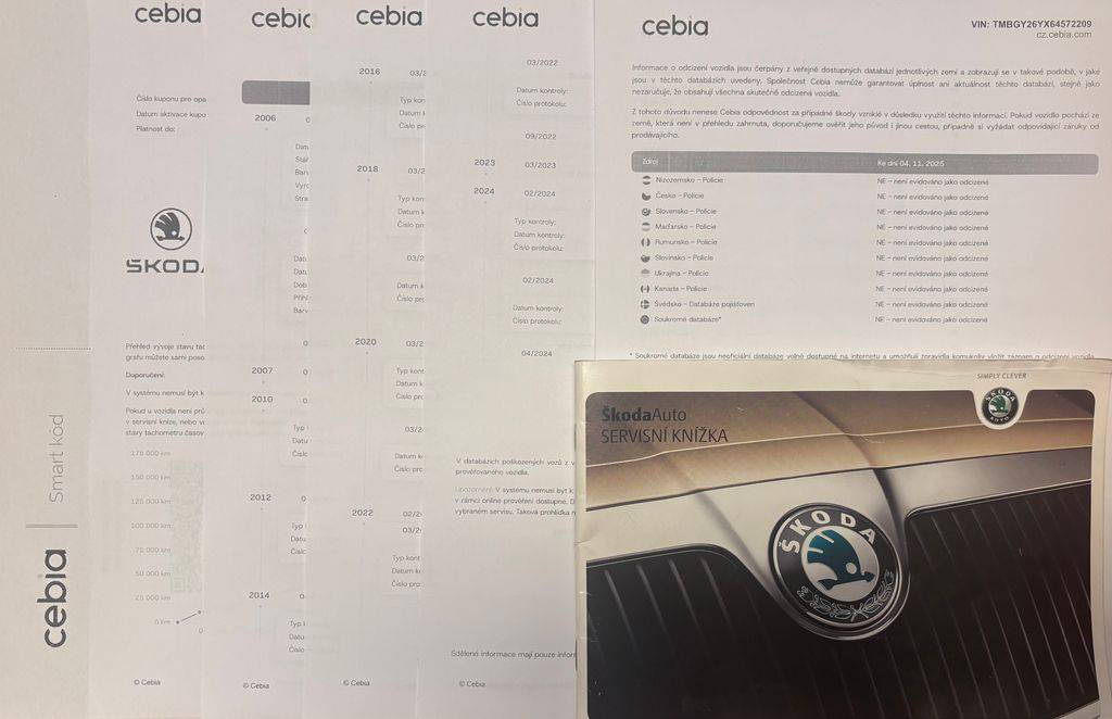 Škoda Fabia 1.2HTP/2006/1MAJ.ČR.S.KNIHA