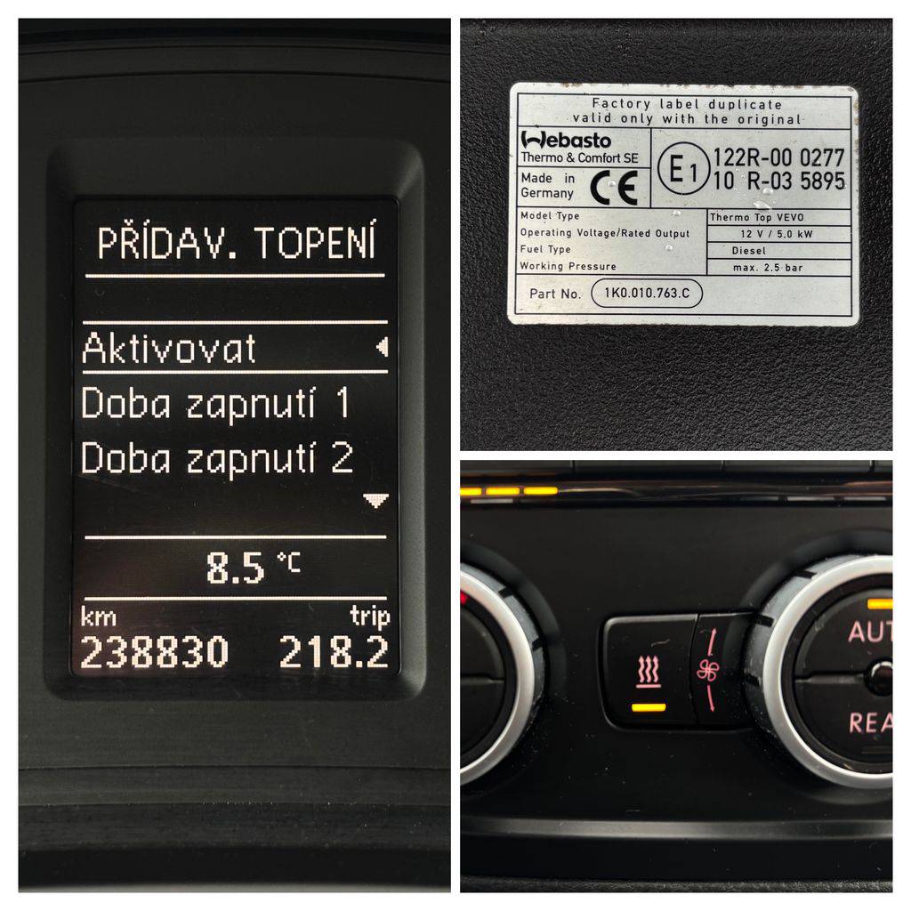 Volkswagen Sharan 2.0TDI/2016/CUP-AT-WEBASTO-ZÁR
